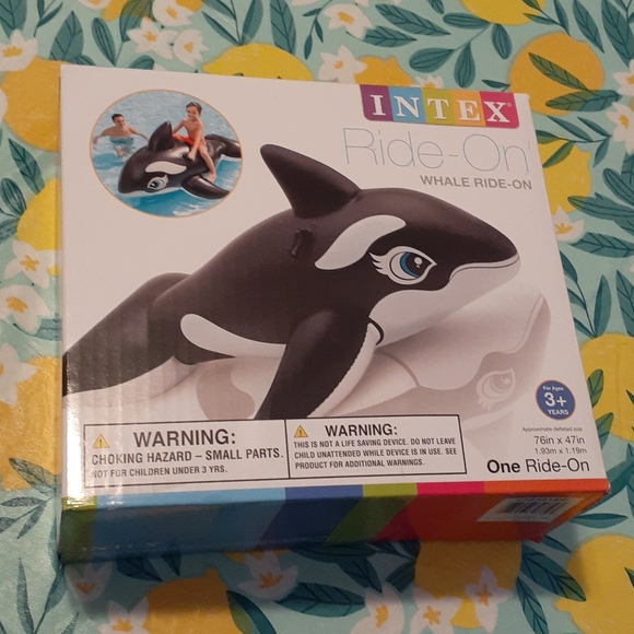 FINAL PRICE! NWT Intex Orca Inflatable Pool Ride On Toy - Picture 2 of 8